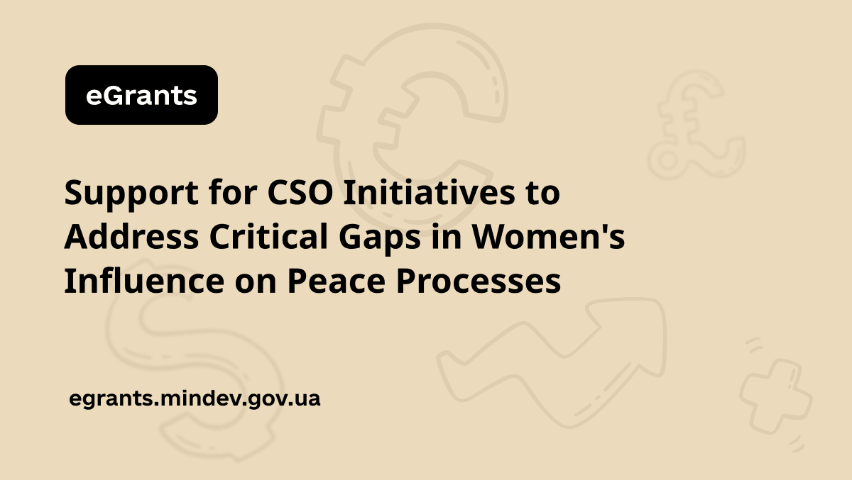 Support for CSO Initiatives to Address Critical Gaps in...