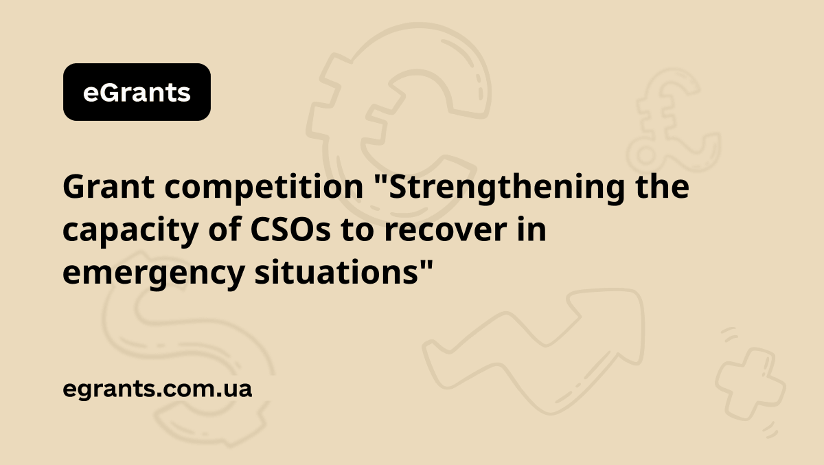 Strengthening the capacity of CSOs to recover in emergency...