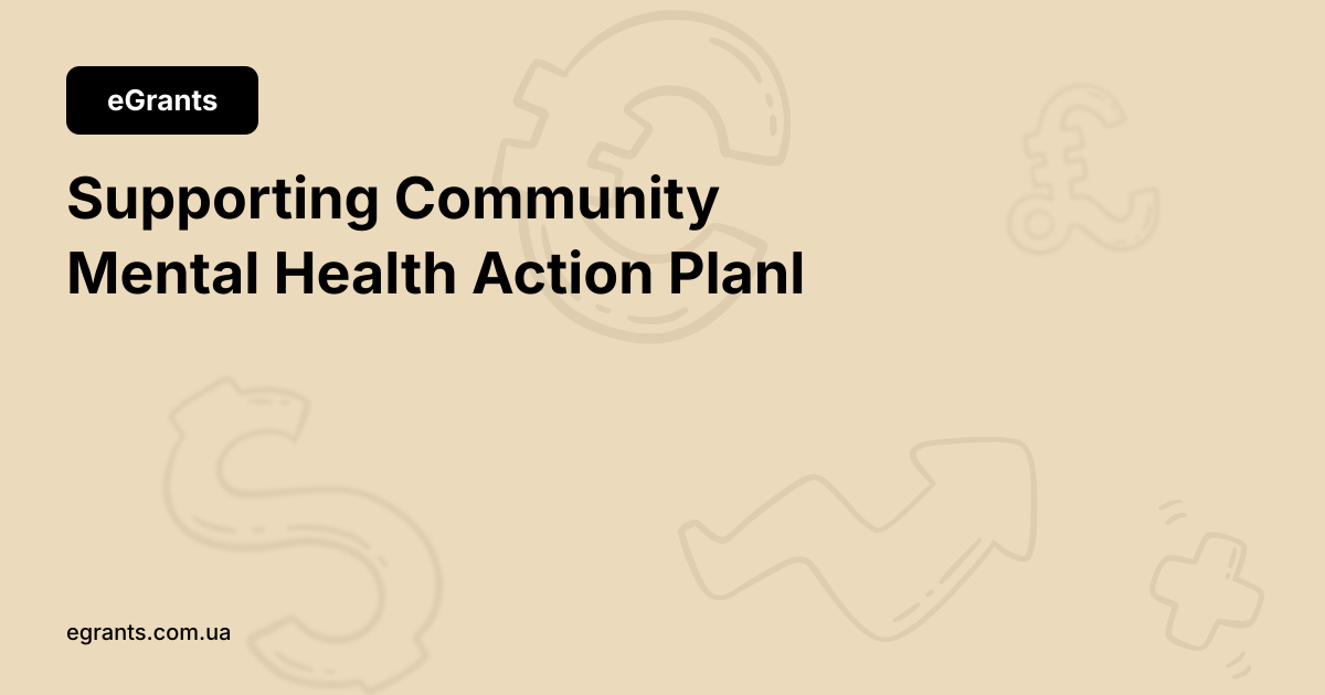 Supporting Community Mental Health Action Planl